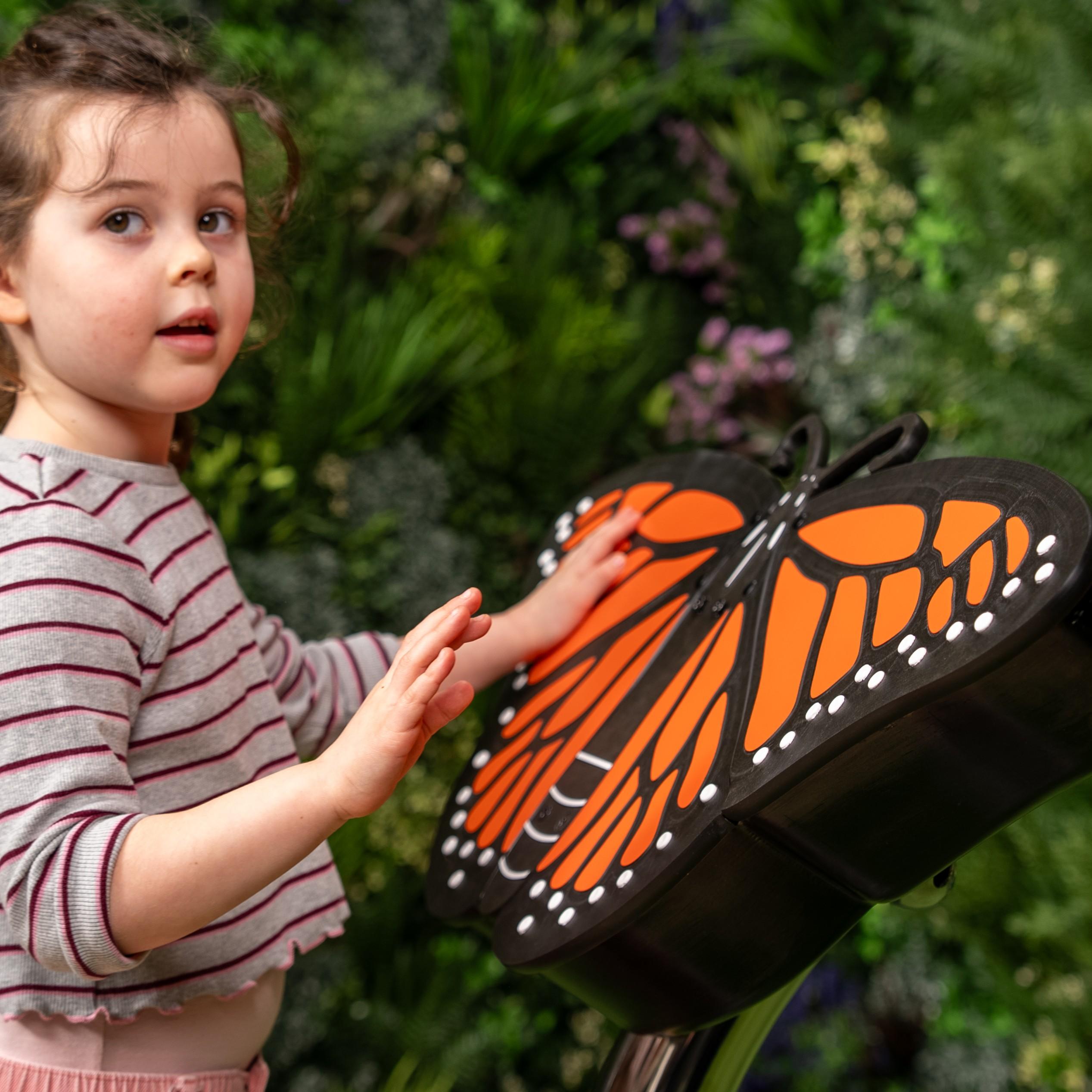 Percussion Play Butterfly With Girl Playing Side On 3