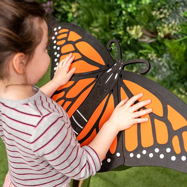 Percussion Play Butterfly with Girl Playing Square